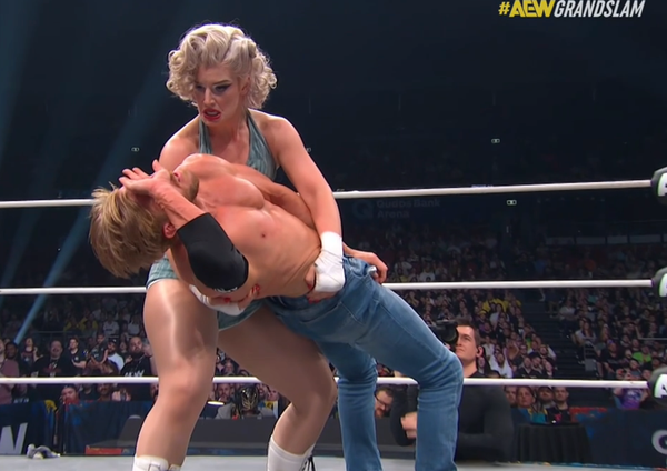 Toni Storm sweeps Orange Cassidy off his feet at Grand Slam Australia